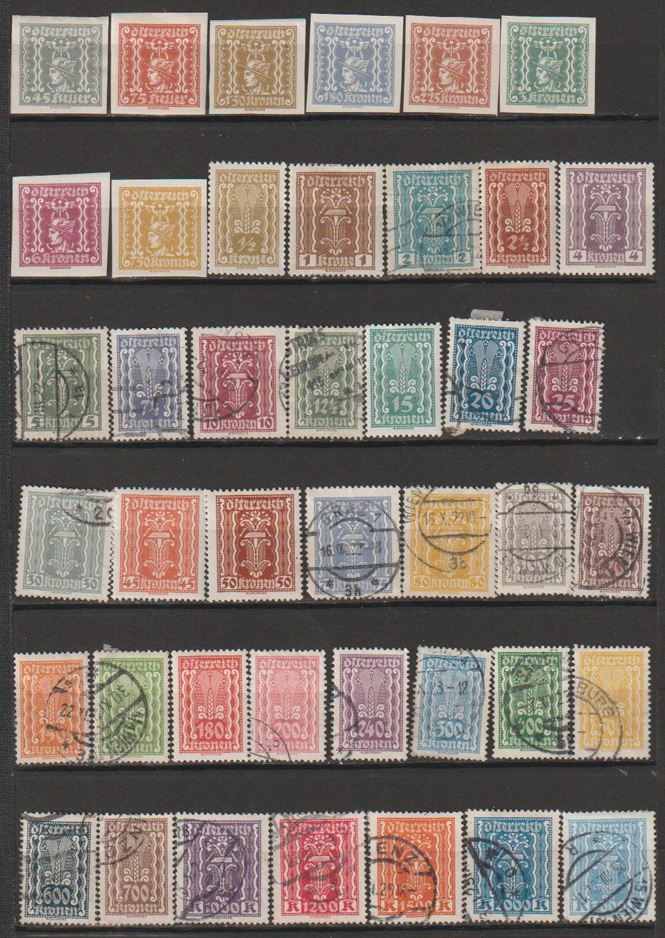 Alle Briefmarken: Autriche divers lots – Gebraucht aus Crans-Montana von kira56