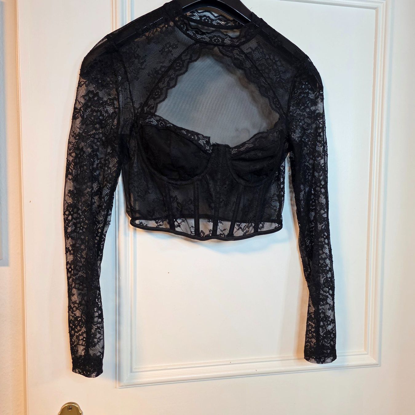 Blusen: Spitzenbluse Damen S Schwarz Transparent Elegant – Gebraucht aus Wald ZH von CapLux 6