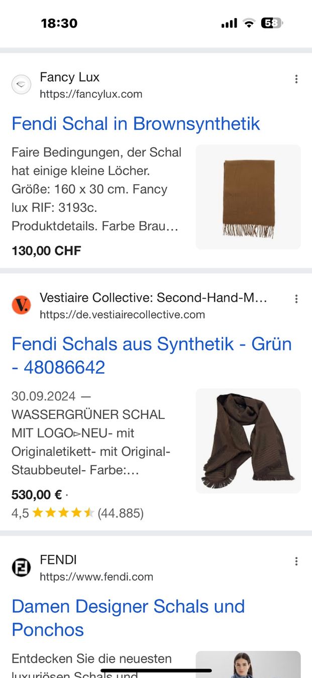 Prada Foulard & Sciarpe: ORIG.**FENDI**SCHALL***SEHR SCHÖN & PREISWERT*** – Usato da Zürich venduto da Ceca52 5
