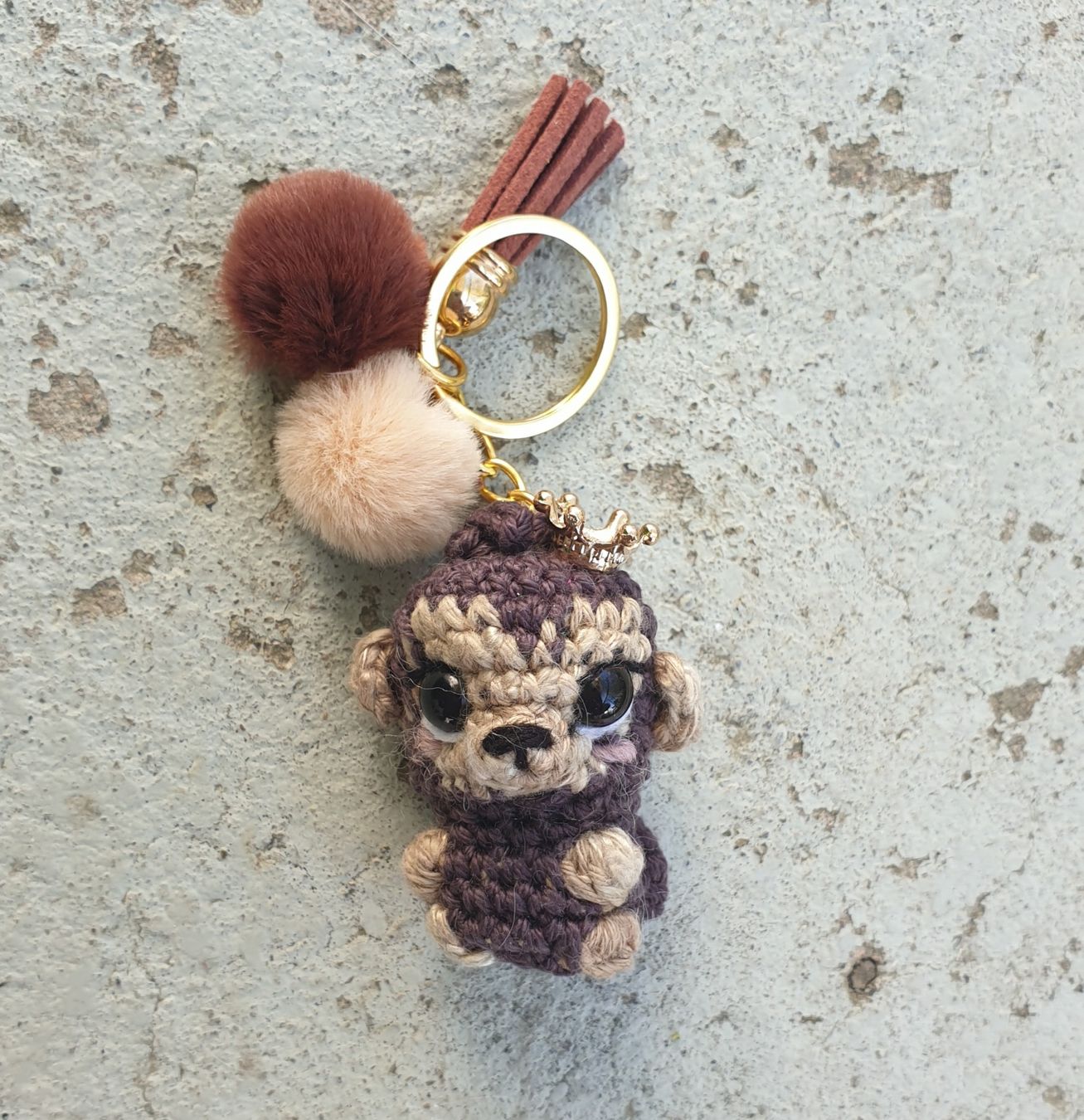 Portachiavi: Amigurumi Schlüsselanhänger mit Affe Geschenkidee – Nuovo (secondo la descrizione) da Gelterkinden venduto da Macrameed