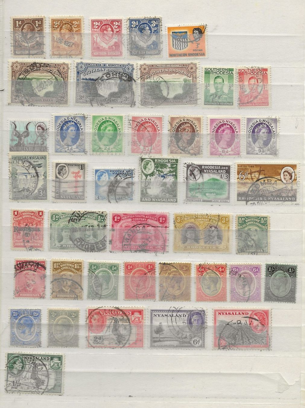 Alle Briefmarken: Autour de la Rhodésie – Gebraucht aus Sion von PierreP01