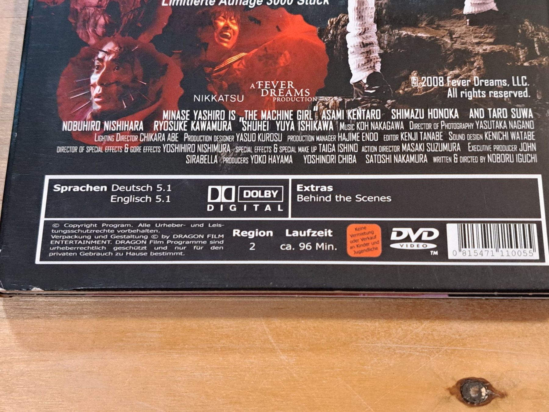 Tutti i DVDs: DVD The Machine Girl, UNCUT Edition – Usato da Unterseen venduto da Kanica 3