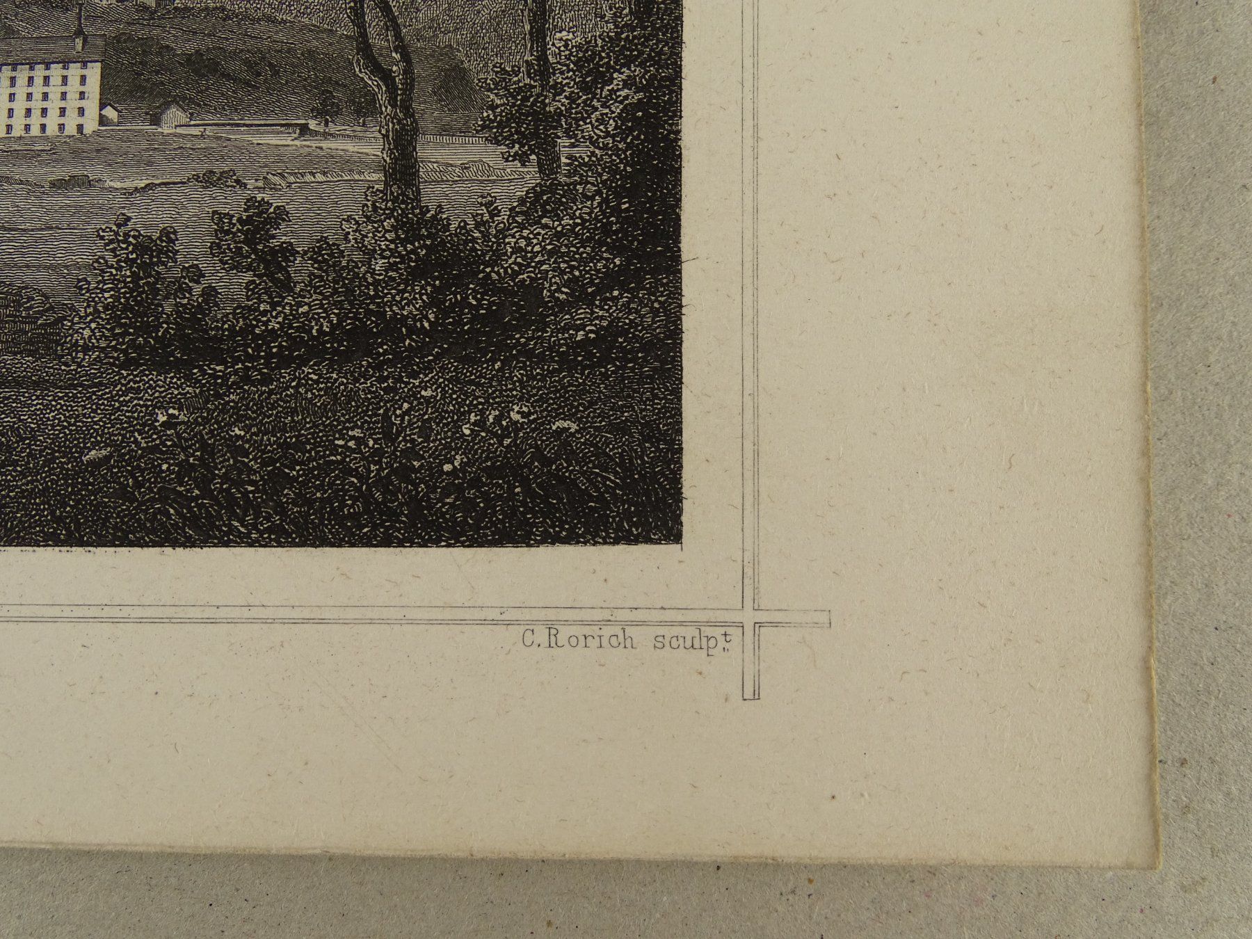 Incisioni: DAS LINTHTAL, GLARUS, STAHLSTICH NACH ROHBOCK 1870 – Usato da Grüningen venduto da Kartensammler 5
