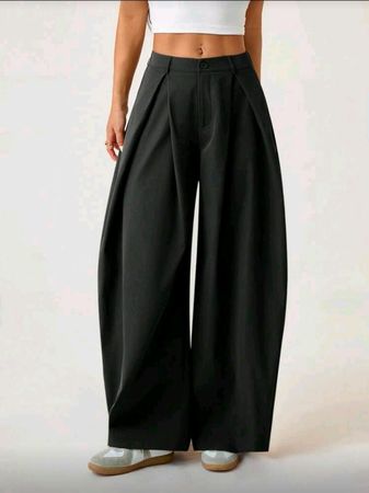 Extravagante Bundfaltenhose - 44 - Wide Leg 👖