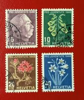 PRO JUVENTUTE SATZ 125 -128 1948 GESTEMPELT