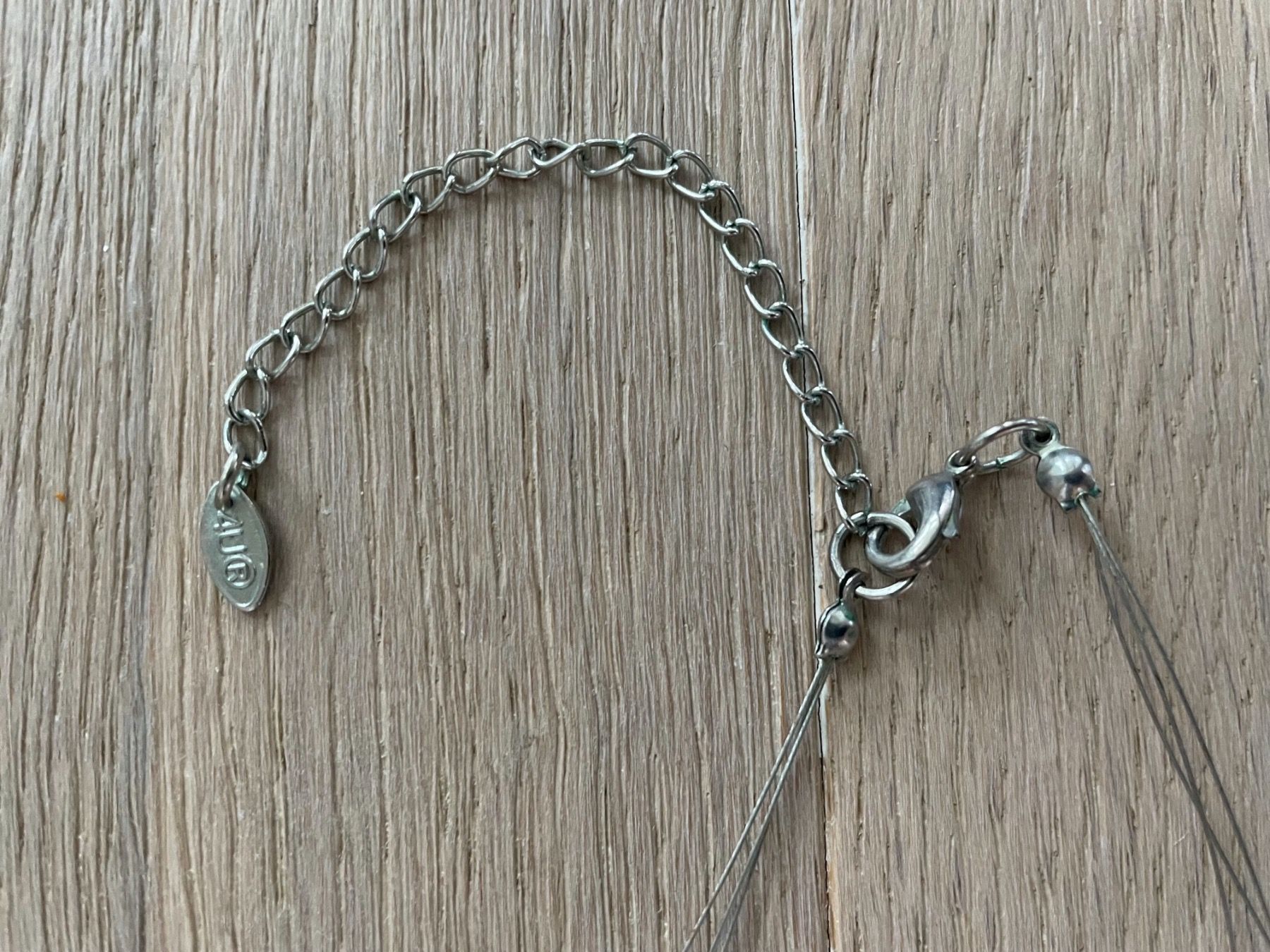 Catenine: Hübsche Halskette grün grau - ca. 55 cm – Usato da Hombrechtikon venduto da bettersurfer 3