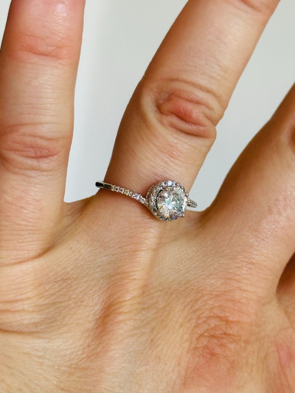 Anelli: Bague élégante avec zircone cubique - Taille 56 – Nuovo e nell'imballaggio originale da Genève venduto da AGBERG 7