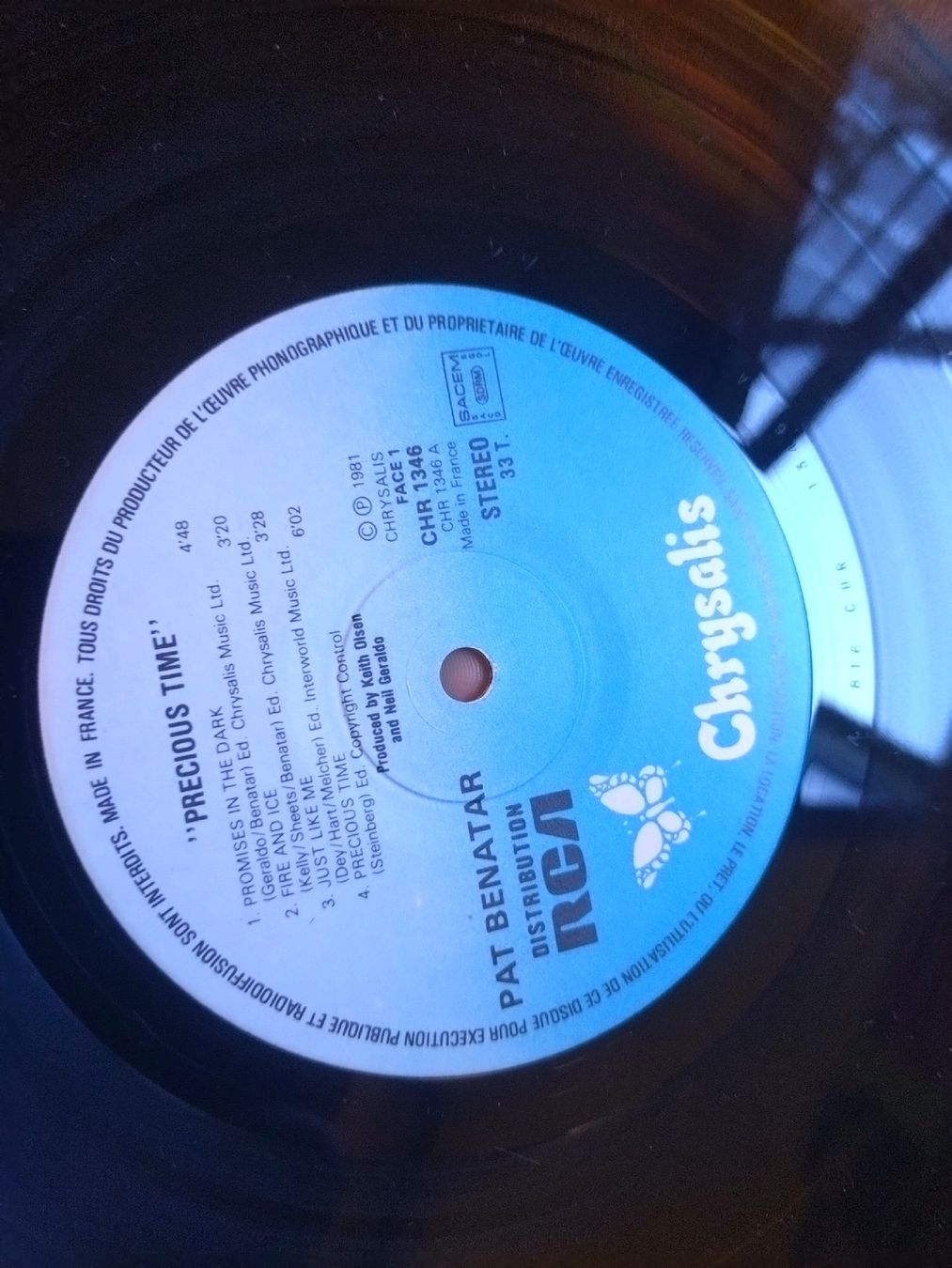 Dischi in vinile: Vinyle Pat Benatar Precious Time  – Usato da Farvagny-le-Grand venduto da LaCaverne 8