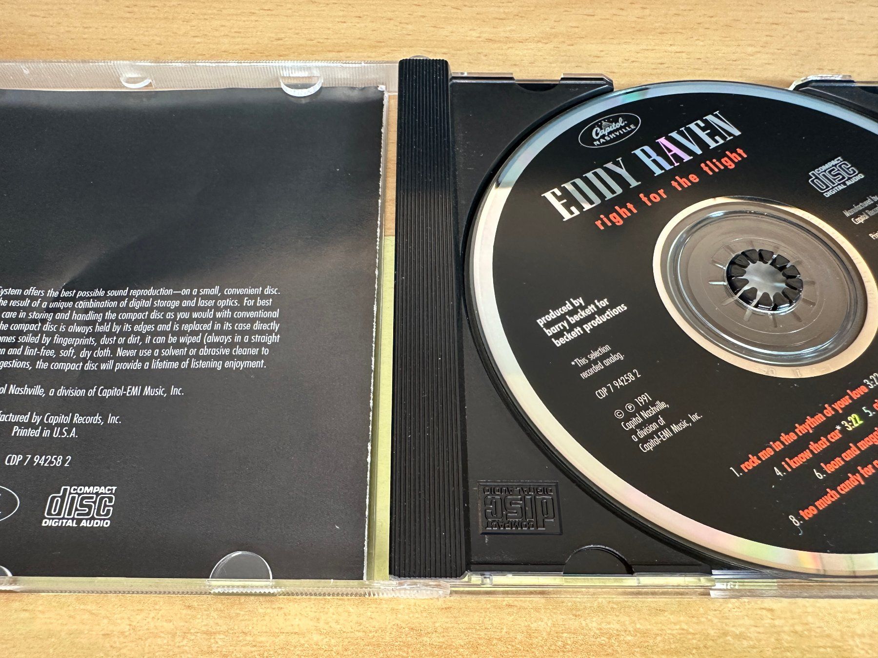 CD: Eddy Raven – Right For The Flight – Usato da Rikon im Tösstal venduto da Alpenmutz 2