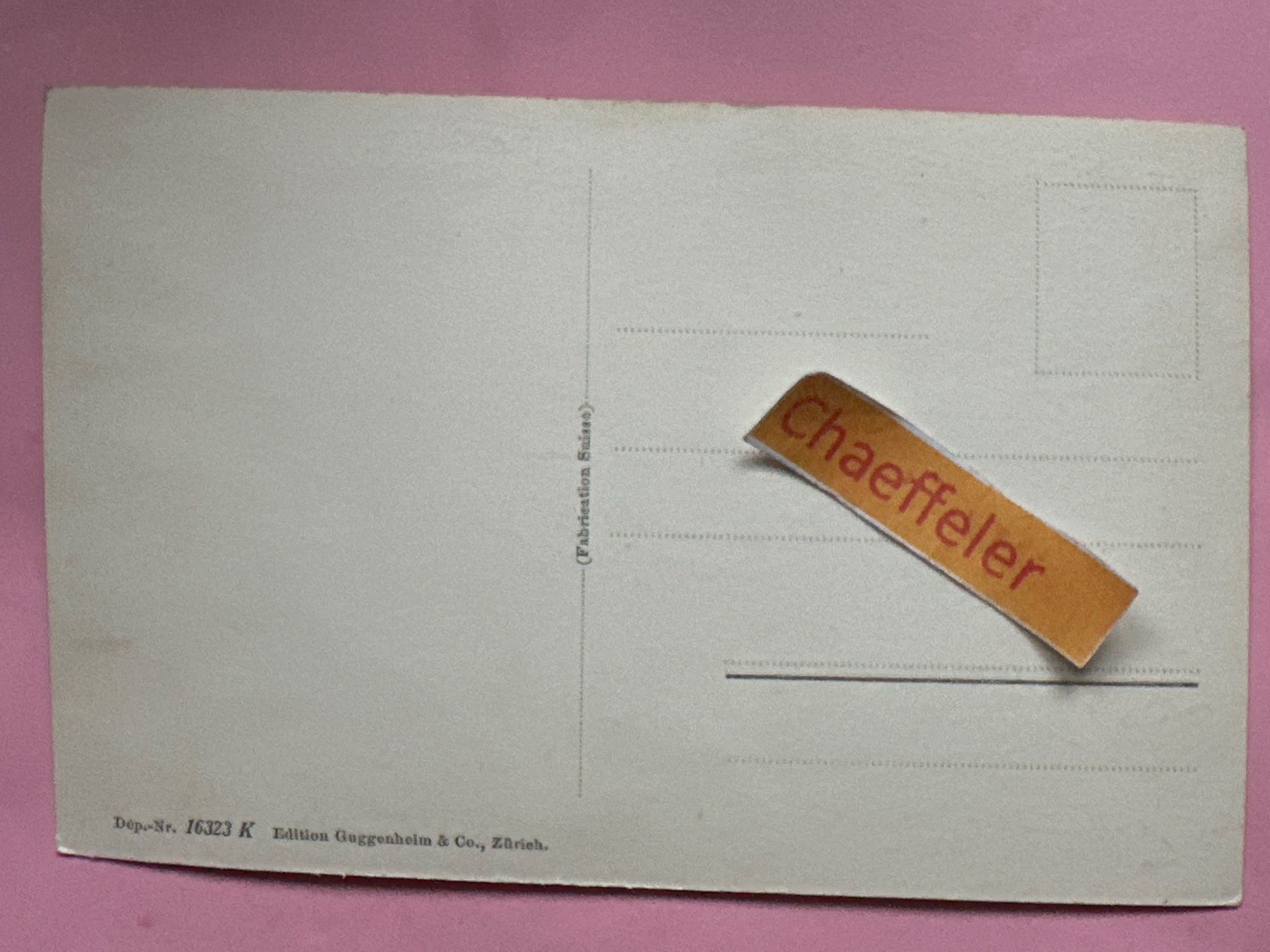 Cartoline postali: Abendstimmung am See von Fontana-Tarasp – Usato da Zürich venduto da Chaeffeler 1