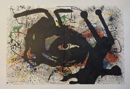 Joan Miró Original Lithografie Dim.: 55x38cm