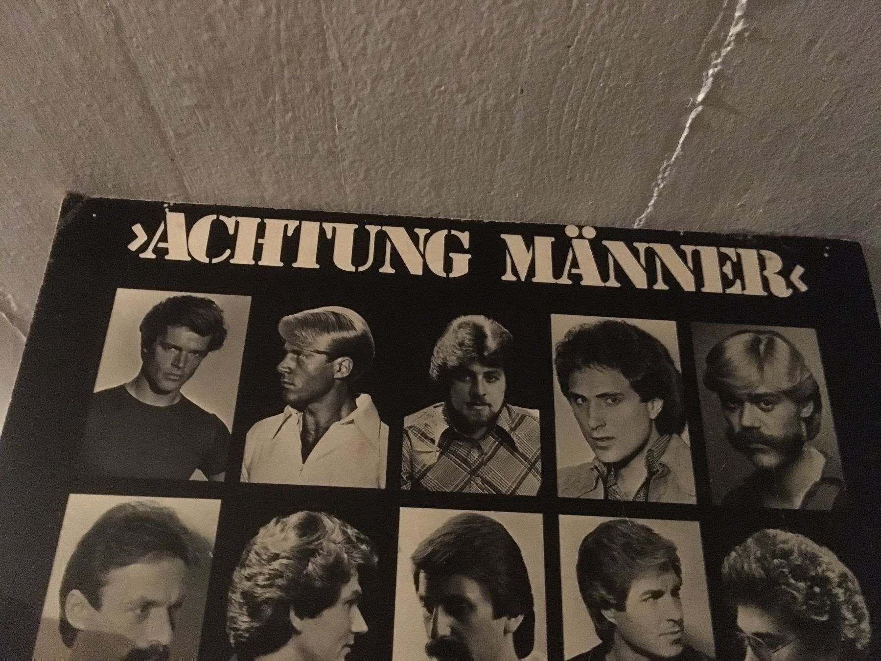 Foto & Immagini: Männerfrisuren auf Spanplatte (Coiffure) – Usato da Grosshöchstetten venduto da laterne2017 2