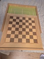 Schachbrett mit Muehle Brettspiel Holz