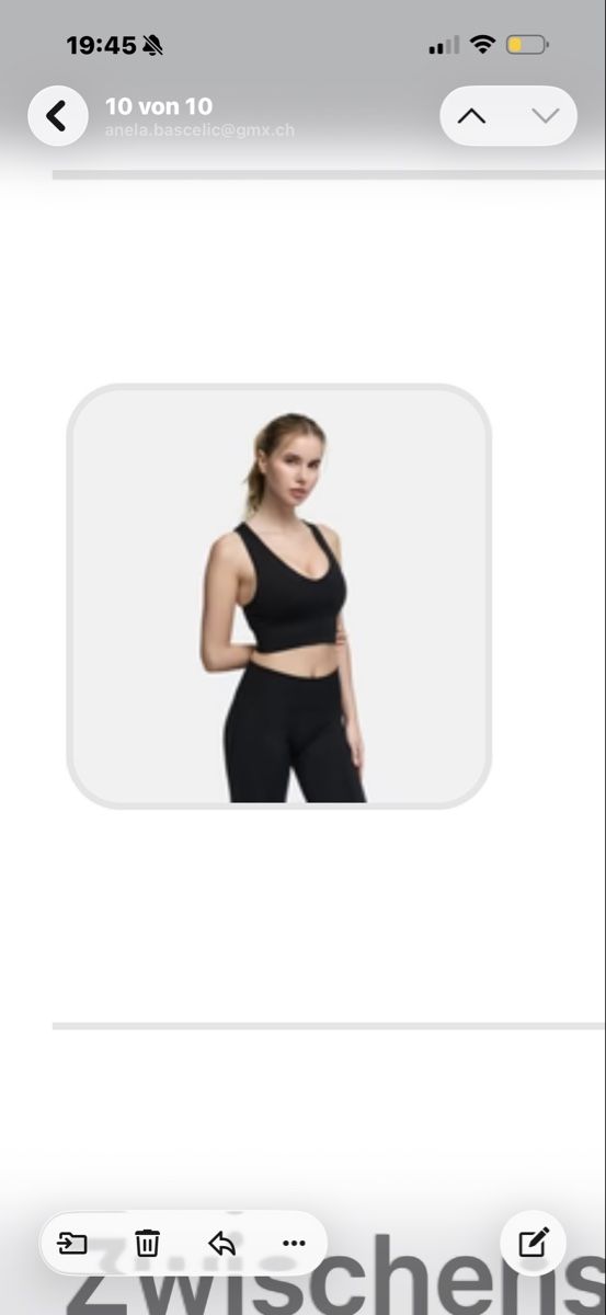 Cream Top: Creamy Crop Top/Sport BH – Nuovo e nell'imballaggio originale da Safenwil venduto da AneBa 1