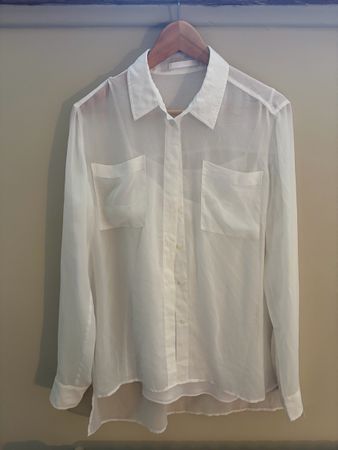 Schicke weisse Bluse BOSS, Grösse 36, leichte Stoffe, Sommer