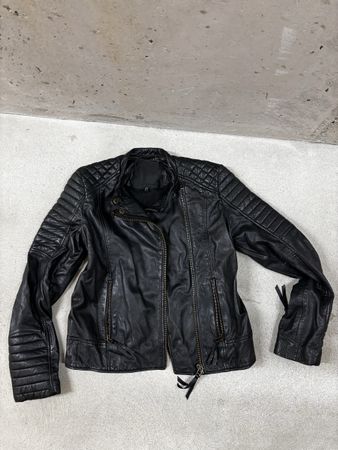 Schwarze Lederjacke von InWear, Gr. 36, Top Zustand!