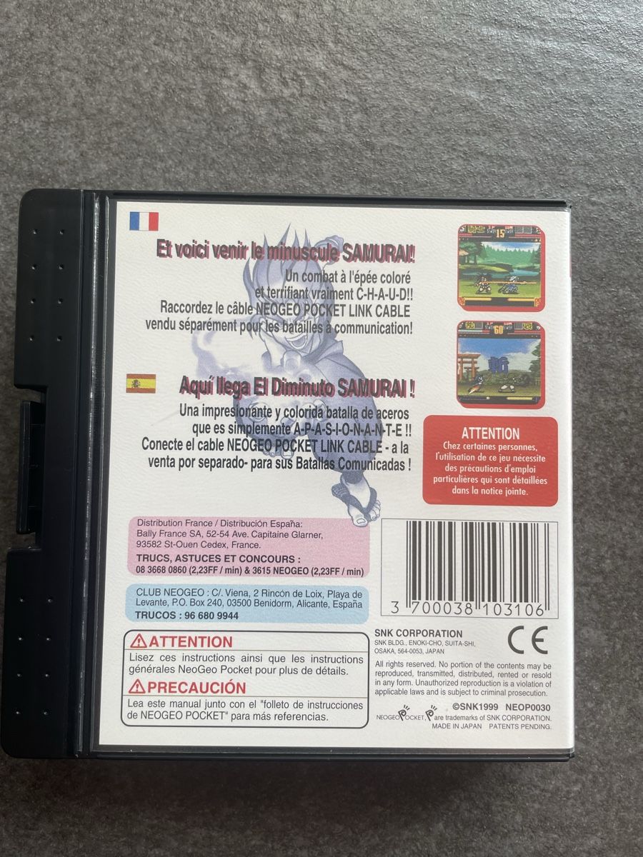 Snk Spiele: Samurai Shodown 2 Neo Geo Pocket – Gebraucht aus Zürich von cENS0R 2