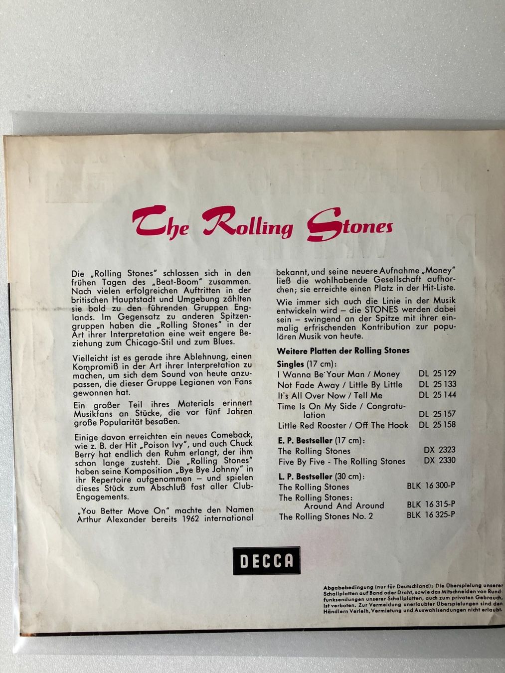 Dischi in vinile: The Rolling Stones – Usato da Aarwangen venduto da Jukebox3 3