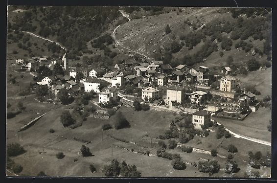Cartoline postali: AK Osco /Val Leventina, Panorama, 1955 – Usato da Berlin venduto da bartko-reher