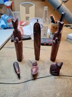 Krippenfiguren Set aus Holz handgeschnitzt 6-teilig (H)