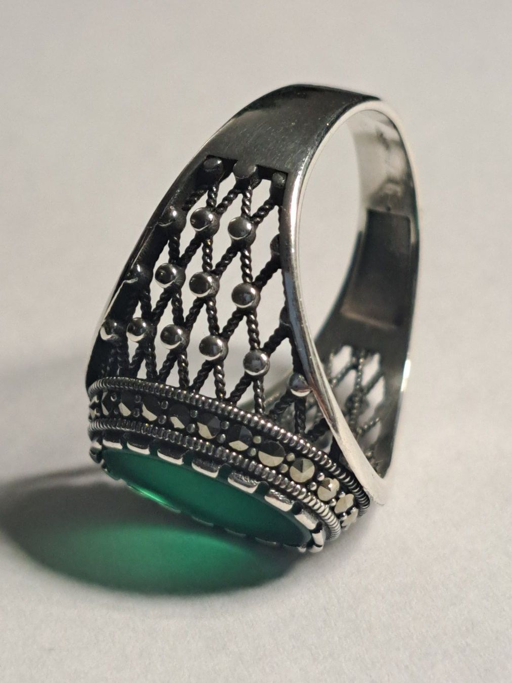 Ringe: 0005 - Bague en argent, Agate, taille 63 – Neu und originalverpackt aus Neuchâtel von NIDAVELIR 3