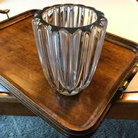 Vase Art Deco en cristal