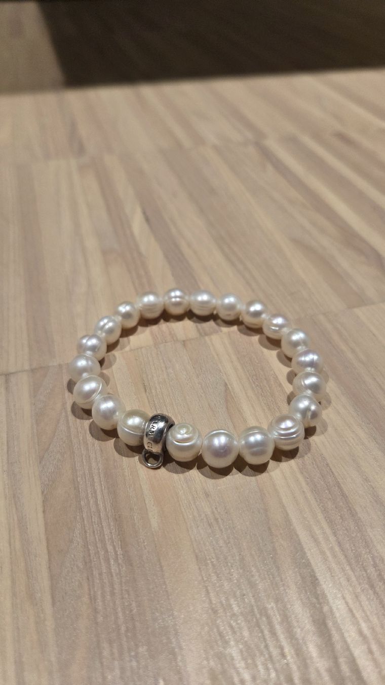 Thomas Sabo Bracciali & Braccialetti: Thomas Sabo Charm-Armband Süsswasserzuchtperlen – Usato da Berikon venduto da alko93