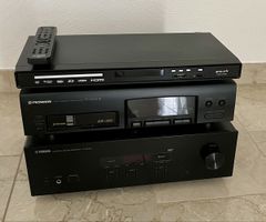Komplettes HiFi-Set: BOSE, Yamaha, Pioneer, DVD