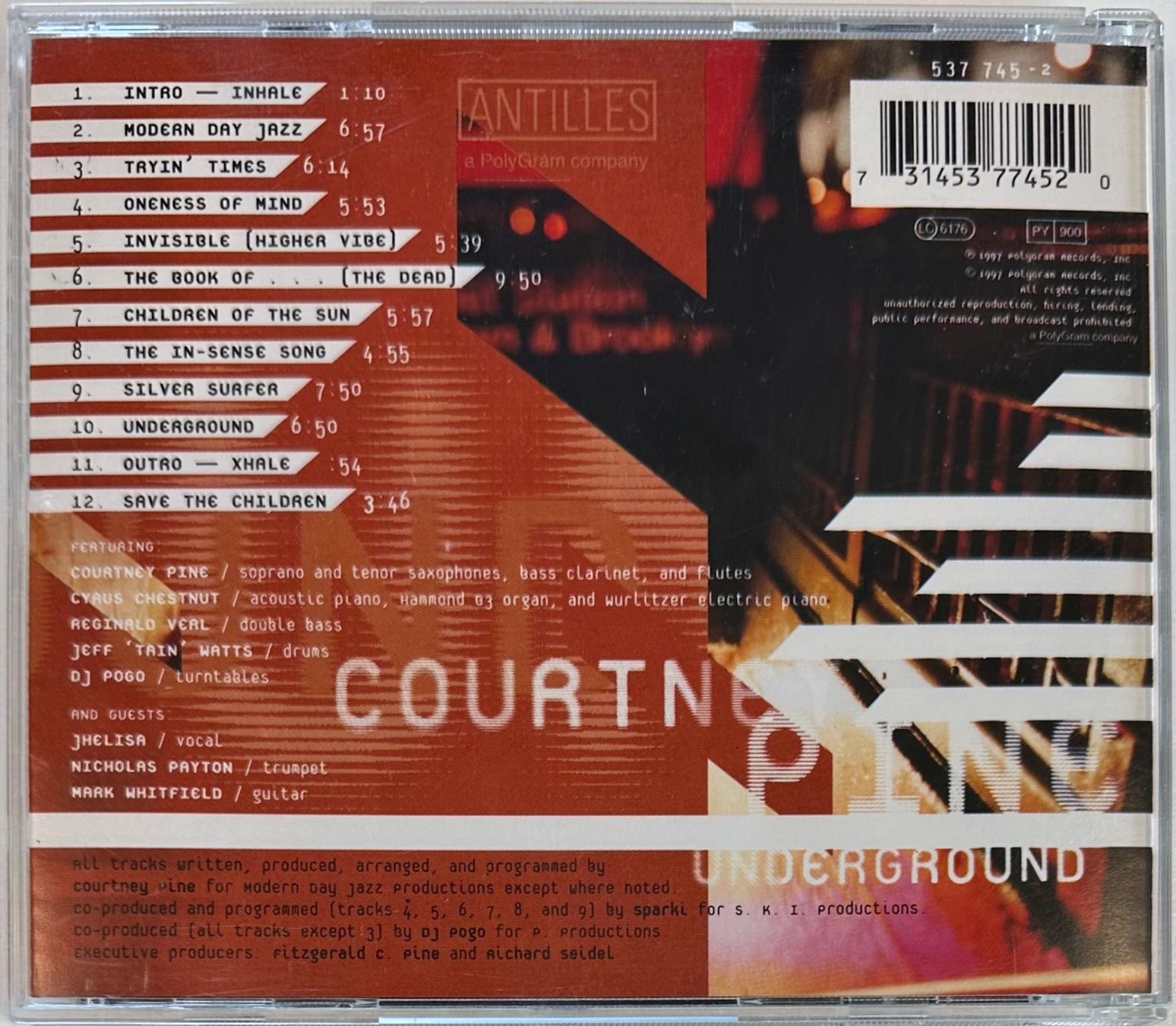 CD: Courtney Pine – Underground – Usato da Martigny venduto da jereq 1