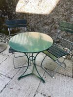 Garten Stühle 2 mit Bistro Tisch VINTAGE