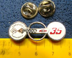 CHEVROLET CORVETTE 35 RACING AUTO PIN LOGO CUTOUT 2NÄGEL ENA
