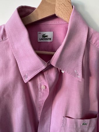 Lacoste Sommerhemd, rosa, Gr. 44 - Top Zustand!