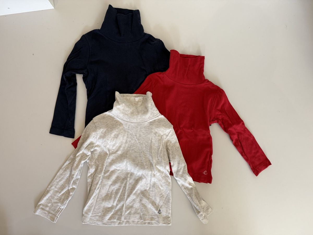 Petit Bateau Hemden, T-Shirts & Polos: 3 Rollkragenshirts Petit Bateau Grösse 110cm – Gebraucht aus Ebikon von InesUndElf