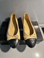 Ballerine Chanel beige e nere taglia 34.5 ottime condizioni