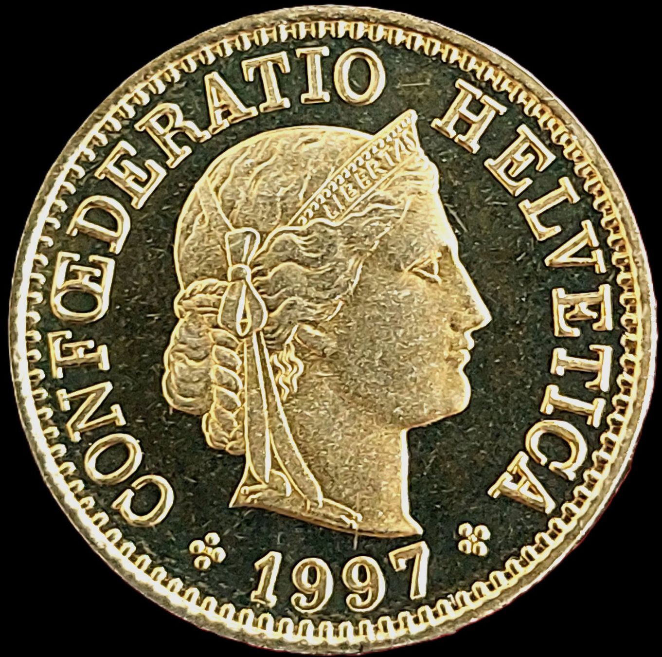 Tutti le monete: 5 Rappen 1997 stgl. / aus Münzsatz – Nuovo (secondo la descrizione) da Arch venduto da coinsandmore