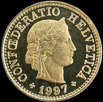 5 Rappen 1997 stgl. / aus Münzsatz