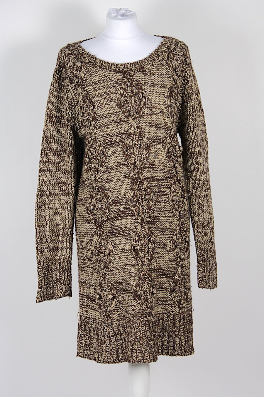 Kleider: CARLING braun/beige Strickpullover XL – Gebraucht aus Zollikofen von Restwert_Zollikofen