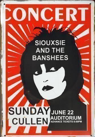 Insegne: Rusty Blechschild-SIOUXSIE AND THE BANSH – Nuovo e nell'imballaggio originale da Rupperswil venduto da big-one-sale