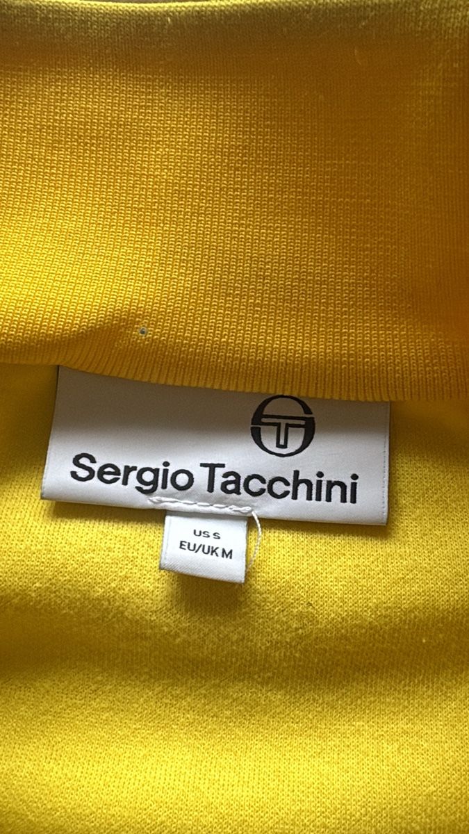 Giacche: Sergio Tacchini Trainingsjacke Schwarz/Gelb Grösse M – Usato da Langnau am Albis venduto da Javi8 1