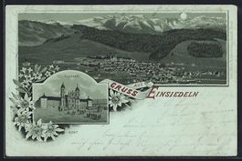 Mondschein-Lithographie Einsiedeln, Klos