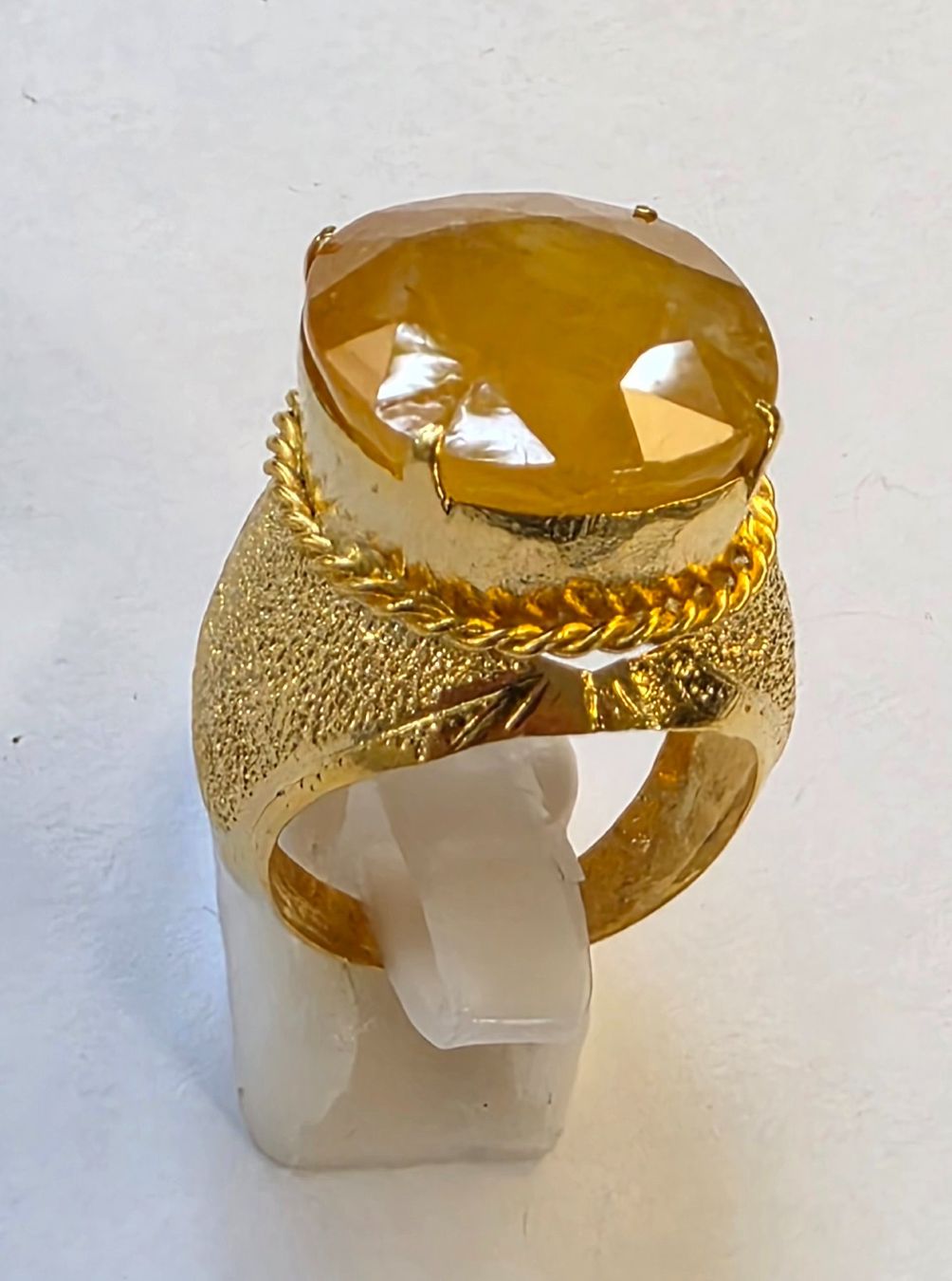 Anelli: Fingerring gelber Safir – Nuovo (secondo la descrizione) da Zürich venduto da ben_mn5h 6
