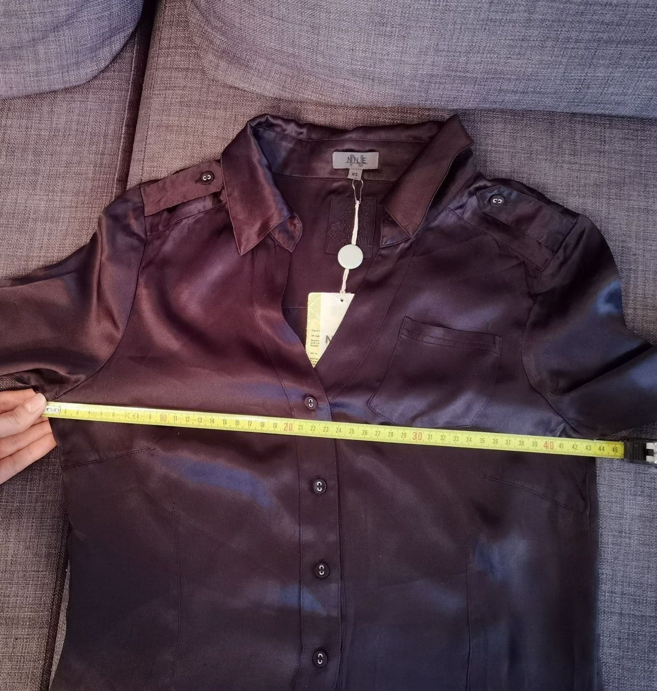 Nile Camicette: NILE 100% Seide Bluse Hemd XS – Nuovo e nell'imballaggio originale da Langenthal venduto da morena86 6
