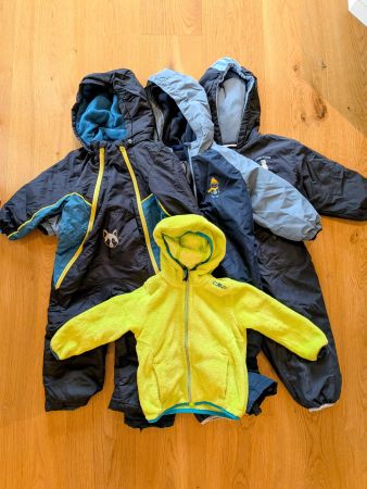 Winter-Kleiderpaket: 3x Schneeanzug Gr. 86/92 + CMP Gr. 86