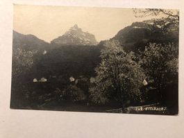 Ansichtskarte Filzbach mit Bergmotiv 1918 Fotokarte