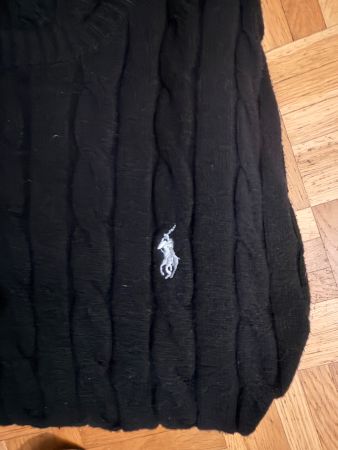 Ralph Lauren Pullover Zopfmuster schwarz gebraucht