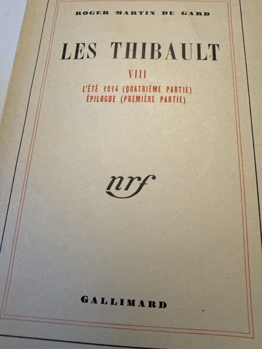 Libri: LES THIBAULT 8 tomes de Roger Martin Du Gard – Usato da Schmitten FR venduto da Hohezelg 7