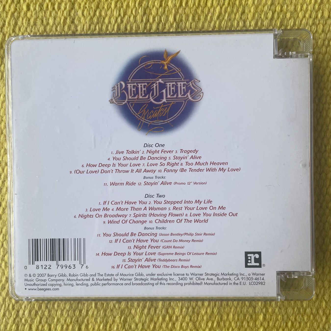 CDs: BEE GEES-2CD GREATEST – Gebraucht aus Rorschacherberg von CD-Roli 1