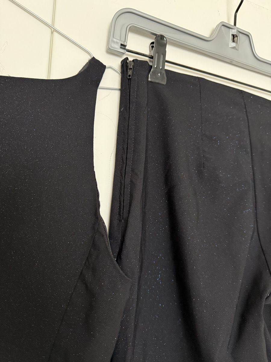 Completi & Tailleur: Schwarzer Festanzug Gr. M Top & Hose Zebra Glitzer – Nuovo (secondo la descrizione) da Zürich venduto da Herbion1 6