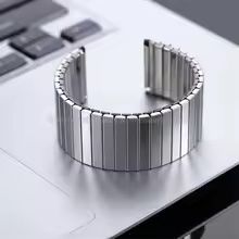 Orologi: 22mm Edelstahl  elastisches Stretch-Uhrenarmband – Nuovo (secondo la descrizione) da Langenthal venduto da Seelenfreunde 2
