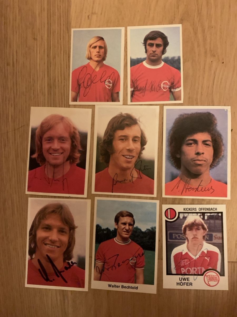 Autogramme: Kickers Offenbach 8 Autogramme u.a.Held,Hartwig, Schäfer – Gebraucht aus Greifensee von Bohne01